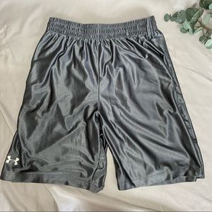 Gray/Silver Under Armour Basketball Shorts